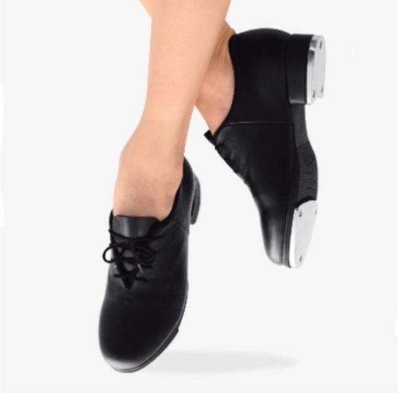 BLOCH Women’s JAZZ TAP Dance Shoe in Black Leather Lace Up Techno Tap - Picture 2 of 10